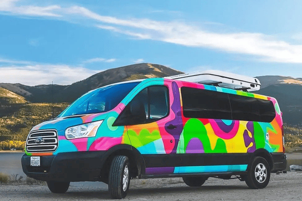 Escape Campervans Mesa-2-Berth-Hand-painted exterior artwork