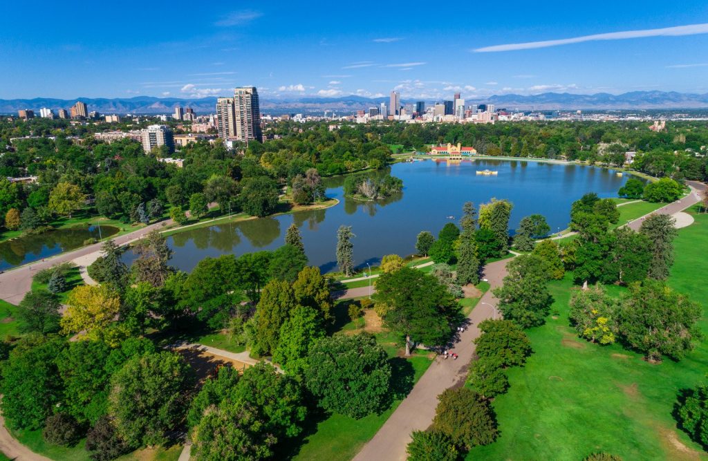 Denver-Colorado-green-City-Park-View